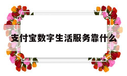 支付宝数字生活服务靠什么(支付宝数字生活是什么意思)