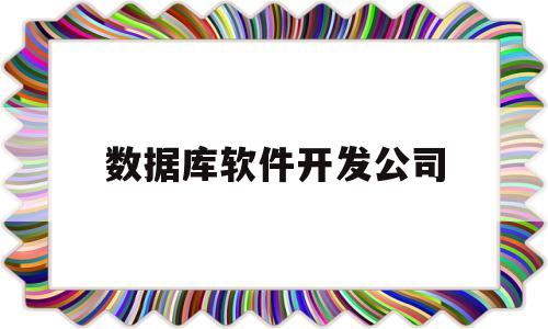 数据库软件开发公司(数据库软件开发公司排行榜)
