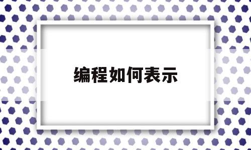 编程如何表示(编程π怎么表示)