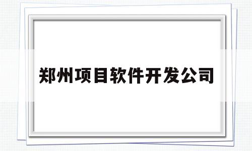 郑州项目软件开发公司(郑州项目软件开发公司招聘)