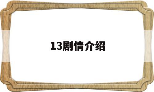 13剧情介绍(代号213剧情介绍)