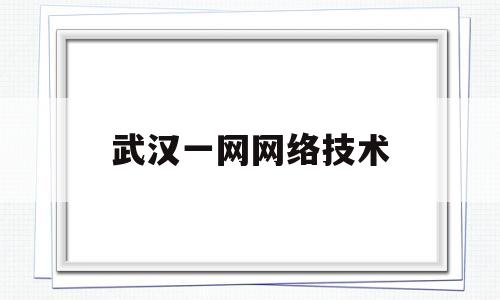 武汉一网网络技术(武汉一网万联科技有限公司怎么样)