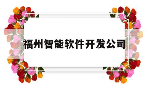 福州智能软件开发公司(福州智能科技有限公司)
