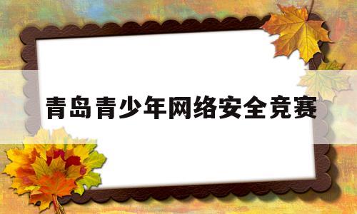 青岛青少年网络安全竞赛(青少年网络安全知识竞赛平台)