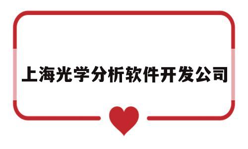 上海光学分析软件开发公司(上海光学工程研究所)