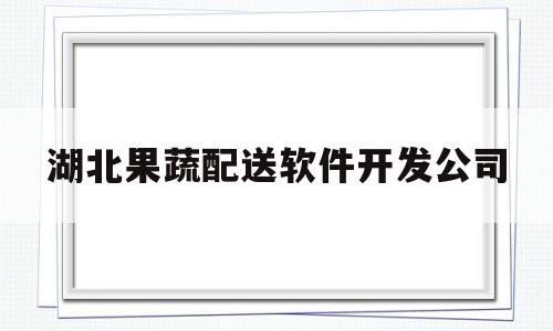 湖北果蔬配送软件开发公司(湖北果蔬加工)