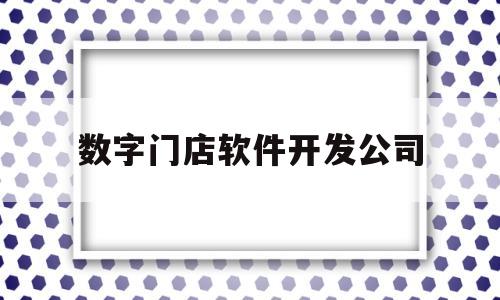 数字门店软件开发公司(数字化门店系统加盟可靠吗)