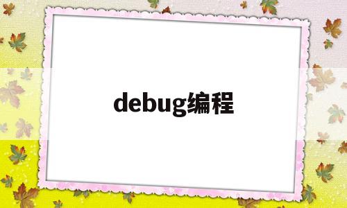 debug编程(debug入门)