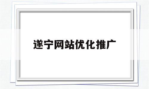 遂宁网站优化推广(遂宁百度整站优化服务)