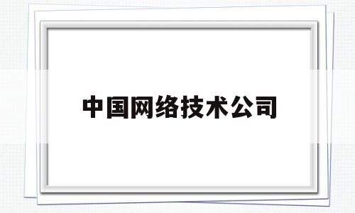 中国网络技术公司(中国网络技术公司是干什么的)