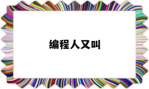 编程人又叫(编程人员)