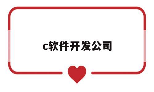 c软件开发公司(开发软件的的公司)