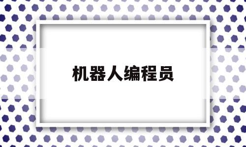 机器人编程员(机器人编程员招聘简章)