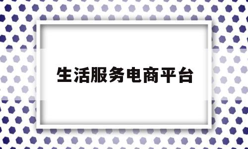 生活服务电商平台(生活服务电商平台有哪些)