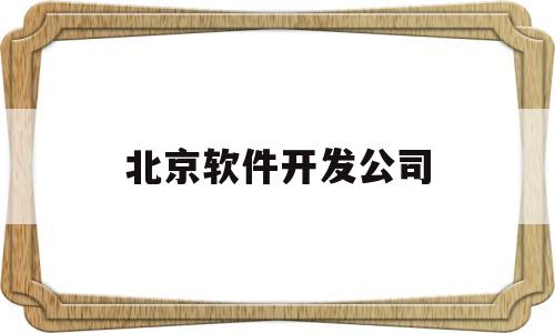 北京软件开发公司(北京软件开发公司名单)