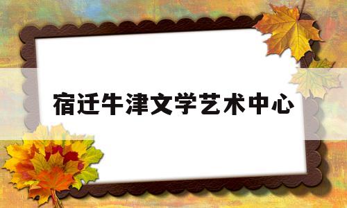宿迁牛津文学艺术中心(东京艺术大学留学申请)