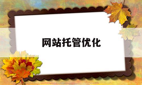 网站托管优化(网站托管优化方案)