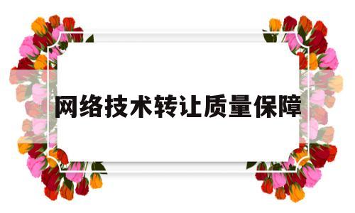 网络技术转让质量保障(技术转移网)