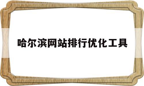 哈尔滨网站排行优化工具(哈尔滨网站优化方式)